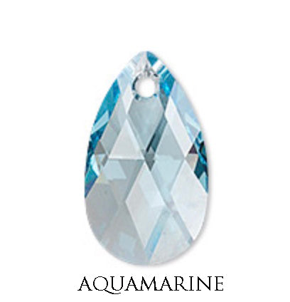 スワロフスキー　エルビス　チャーム スワロフスキー＃8950.Fairy Wing .クリスタルブルーオーロラ