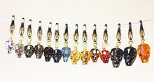 Topline Leather Swarovski crystal skull charm for bridle, collar, or purse 