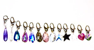 Swarovski crystal charms for bridle, collar, or purse 