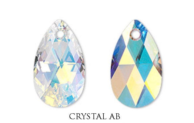 SWAROVSKI - SWAROVSKI  ※値下げ不可 Swarovski Faceted Drop Charm – Topline Leather