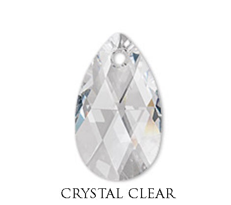 SWAROVSKI - SWAROVSKI  ※値下げ不可 Swarovski Faceted Drop Charm – Topline Leather